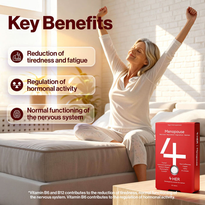 4 HER Menopause Nutritional Support with Red Clover & Sage 60 Tablets
