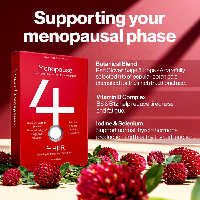 4 HER Menopause Nutritional Support with Red Clover & Sage 60 Tablets