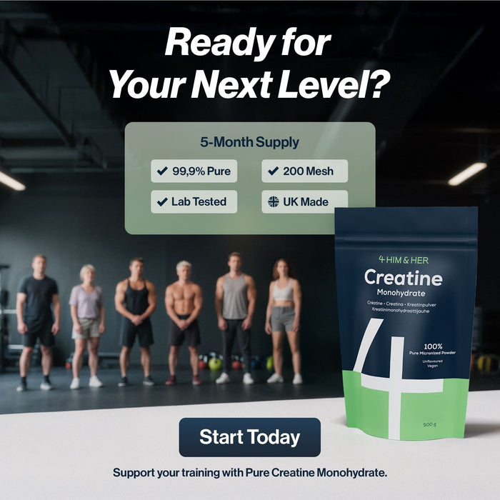 4 HIM & HER Creatine Monohydrate Powder 100% Pure Micronised Creatine 500g