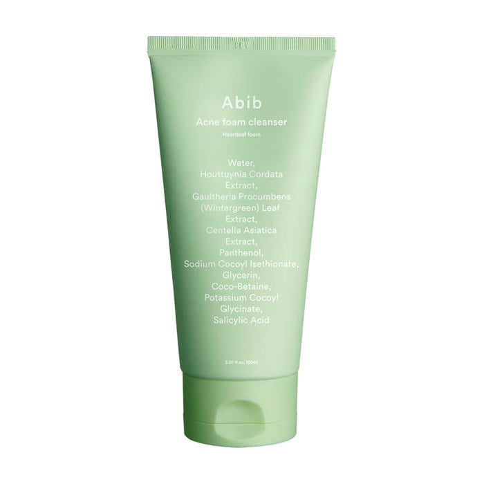 Abib Acne foam cleanser - Heartleaf foam Nudie Glow Australia
