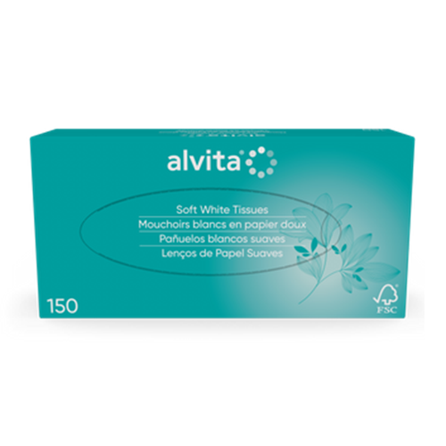 Alvita Tissue Box 150 2ply Tissues