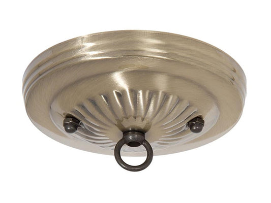 Antique Brass Finish Steel Canopy Kit 5 inch Diameter (10801A)