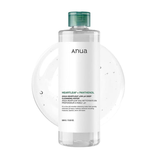 ANUA Heartleaf + Panthenol LOW pH Deep Cleansing Water 500ml / 17.63 fl.oz.