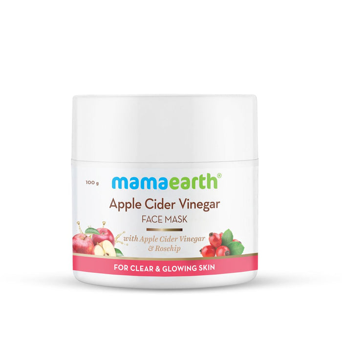 Apple Cider Vinegar Face Mask With Apple Cider Vinegar & Rosehip Oil for Clear and Glowing Skin – 100 g