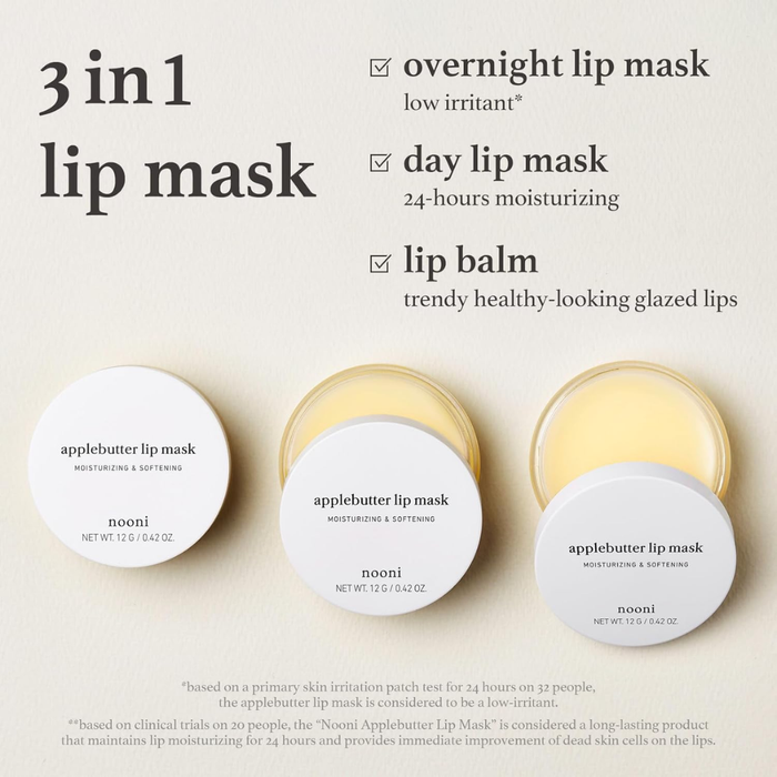 Nooni Apple Lip Mask Nudie Glow Australia