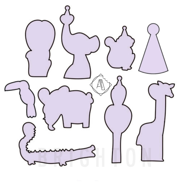 Arlo's Cookie's Party Animals Cookie Cutters