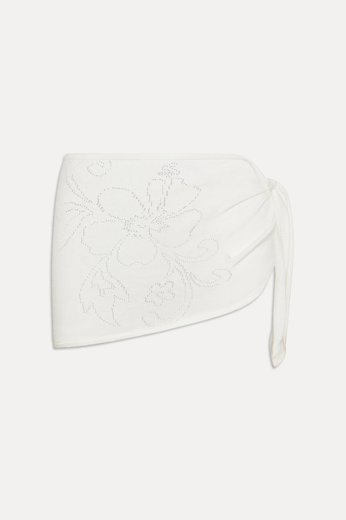 Atlas Skirt - White Hibiscus