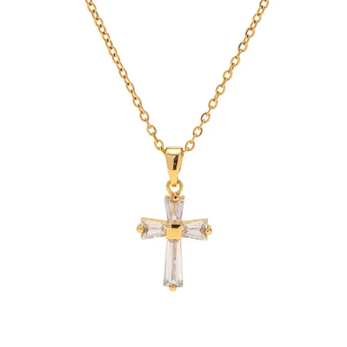 Aubrey Adele Lumiere Gold Cross