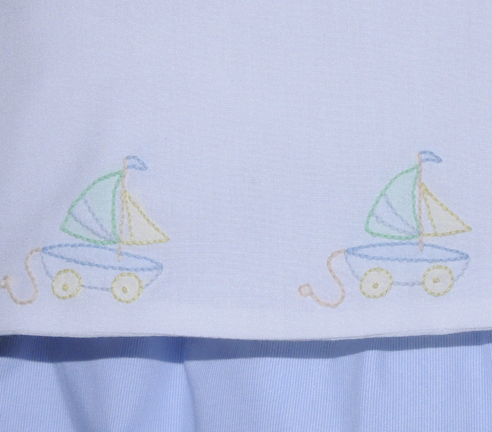 Bailey Sailboat Diaper Set Blue