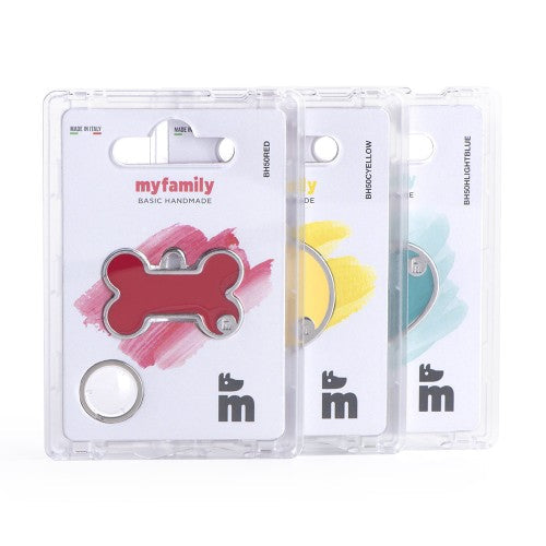 Basic Handmade Small Lilac Circle ID Tag