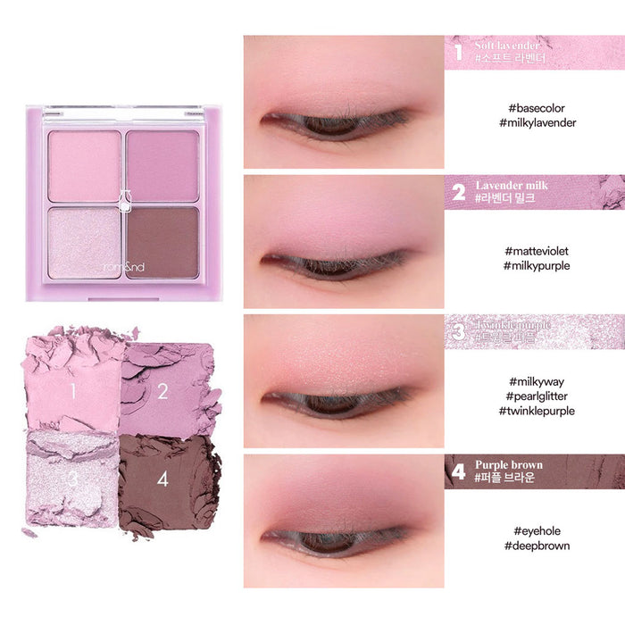 ROM&ND Better Than Eyes Milk Edition #W01 DRY LAVENDER Nudie Glow Australia