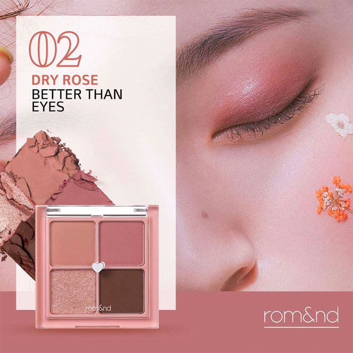 ROM&ND Better Than Eyes Original Series #02 DRY ROSE Nudie Glow Australia