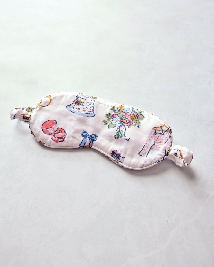 big day bliss satin sleep mask