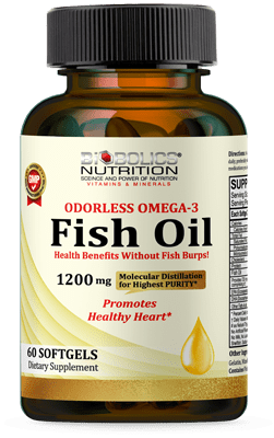 Biobolics Nutrition Omega 3 Fish Oil 1200mg 60S