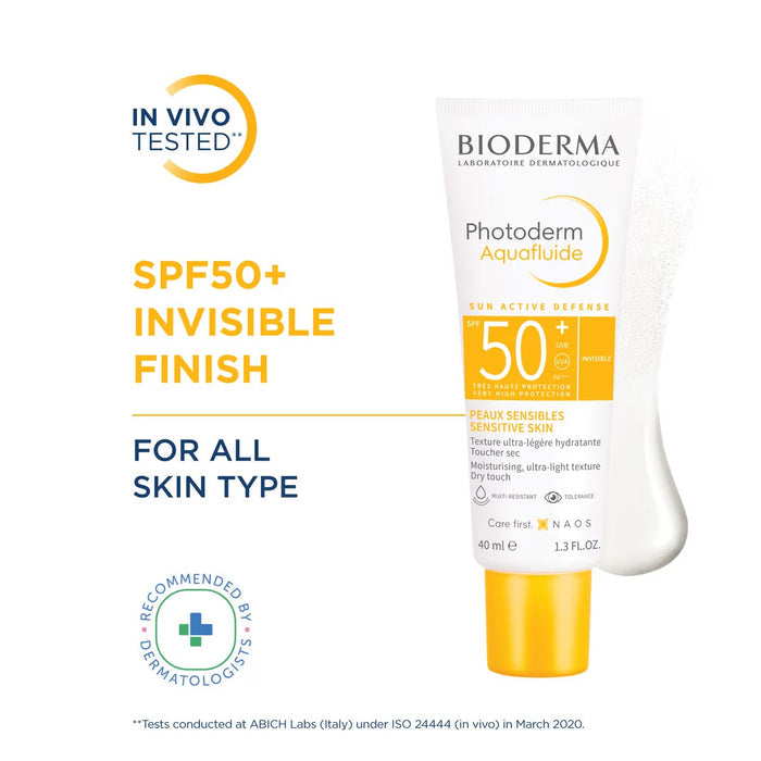 Bioderma Photoderm Aquafluide SPF 50+ PA++++ Invisible Sunscreen - Cosmosentials
