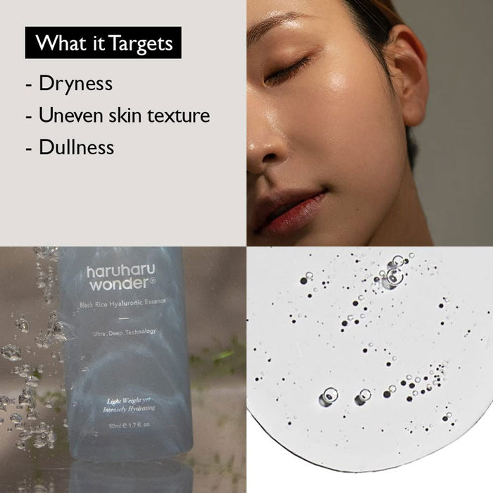 HARUHARU WONDER Black Rice Hyaluronic Essence Nudie Glow Australia