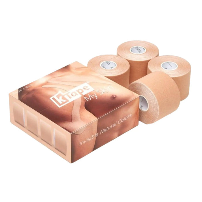 Box of 4 rolls of elastic adhesive tape - 5cm x 5m - 5 colors - K-Tape