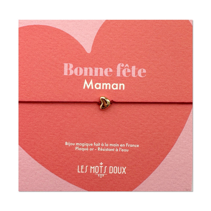 Bracelet Cœur -  Bonne fête maman !