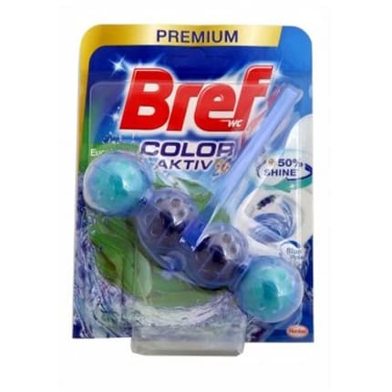 Bref Toilet Block 1x50g Color Activ Eucalyptus - Effective Toilet Cleaning