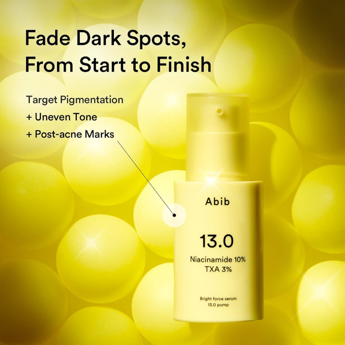 Abib Bright Force Serum 13.0 Pump Nudie Glow Australia