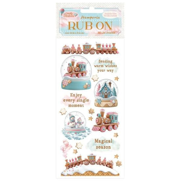Candy Christmas - Rub Ons - Snowglobe