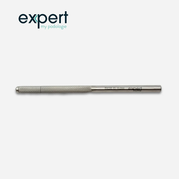 Chisel blade holder handle - 12 cm - Stainless steel - Expert by My Podologie