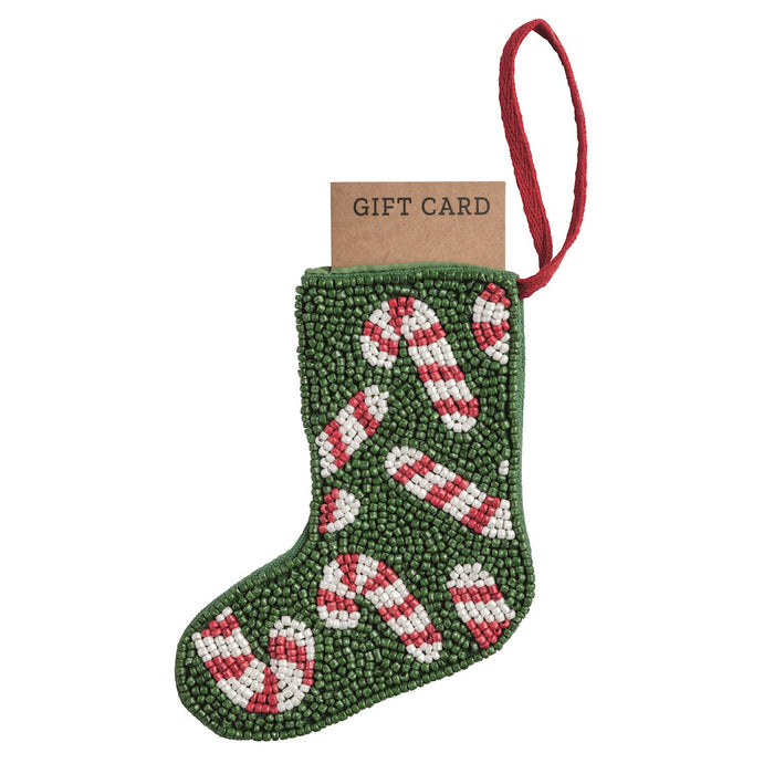 Christmas Beaded Stocking Ornaments