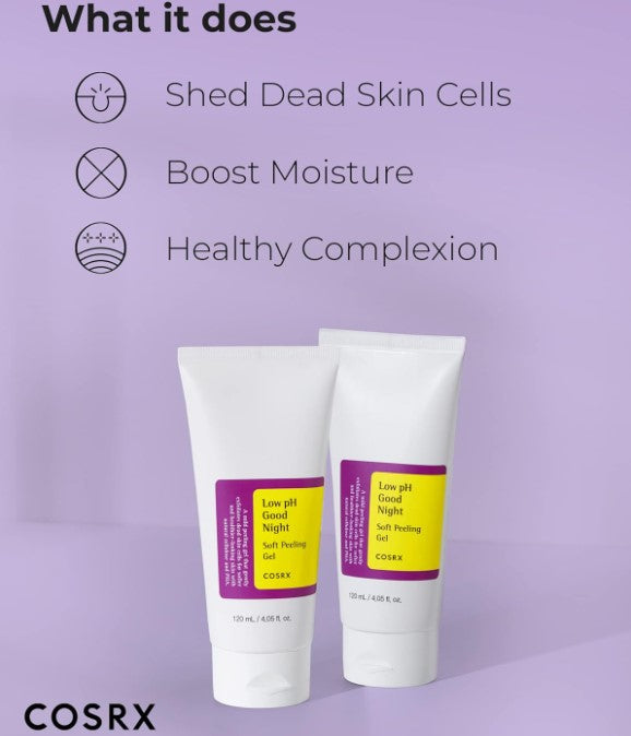 COSRX Low pH Good Night Soft Peeling Gel, 4.05 fl oz / 120ml