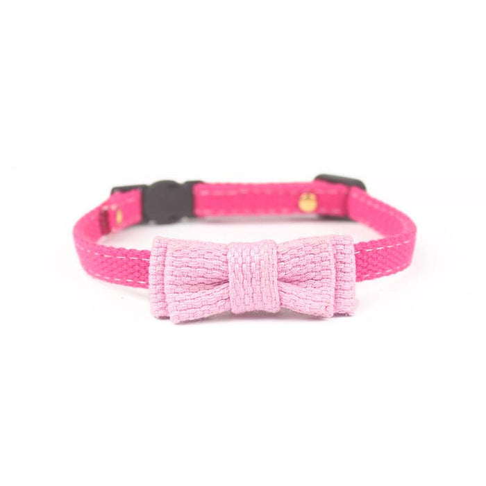Cute Breakaway Pet Collars with Bowties: red, yellow bow collar, cute style