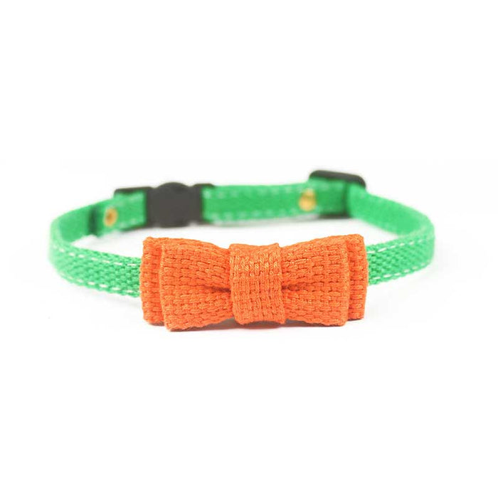 Cute Breakaway Pet Collars with Bowties: red, yellow bow collar, cute style