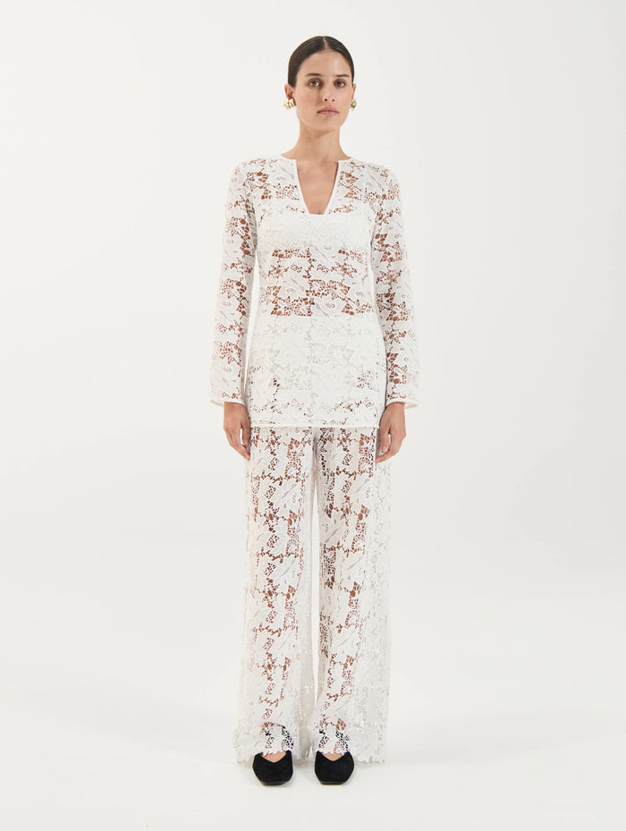 Daphne Tunic in Crochet Lace