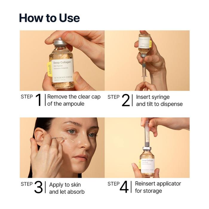 Sungboon Editor Deep Collagen Silk Peptide Intensive Ampoule Nudie Glow Australia