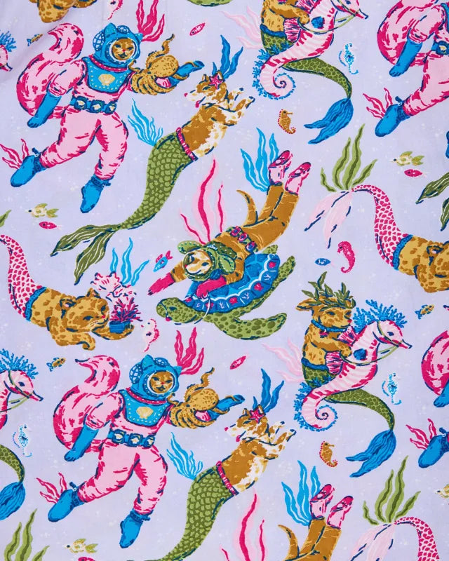 deep sea divers short PJ set