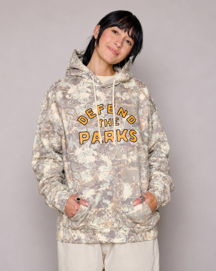 Shop Defend the Parks Bear Hoodie Inspired by Protecting National Parks  | camo