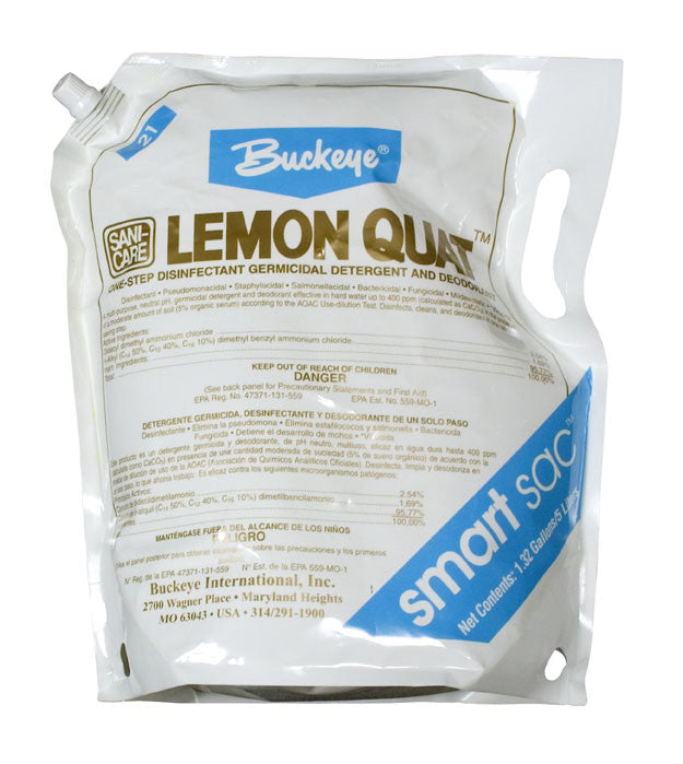DISINFECT/BUCKEYE ”LEMONQUAT” Multi-purpose Disinfectant Cleaner