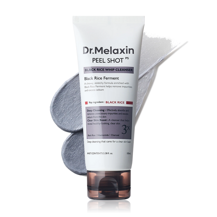 Dr.Melaxin BlPeel Shot Black Rice Whip Cleanser 100ml