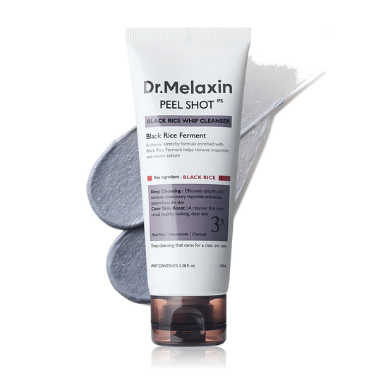 Dr.Melaxin BlPeel Shot Black Rice Whip Cleanser 100ml