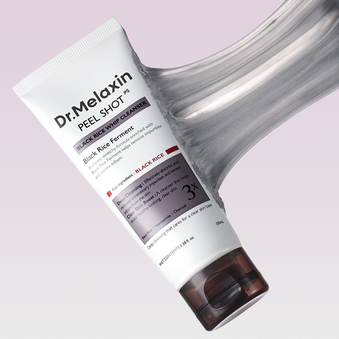 Dr.Melaxin BlPeel Shot Black Rice Whip Cleanser 100ml