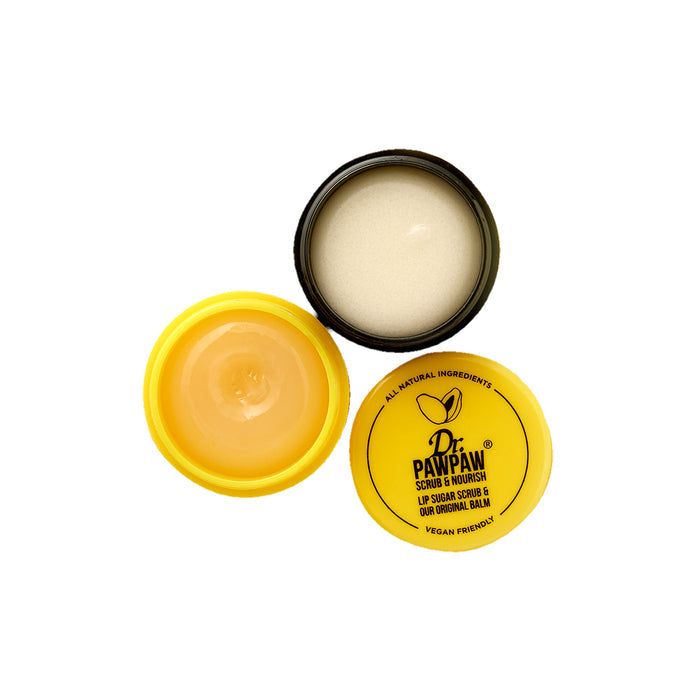 Dr.PAWPAW Lip Scrub & Nourish Balm Duo