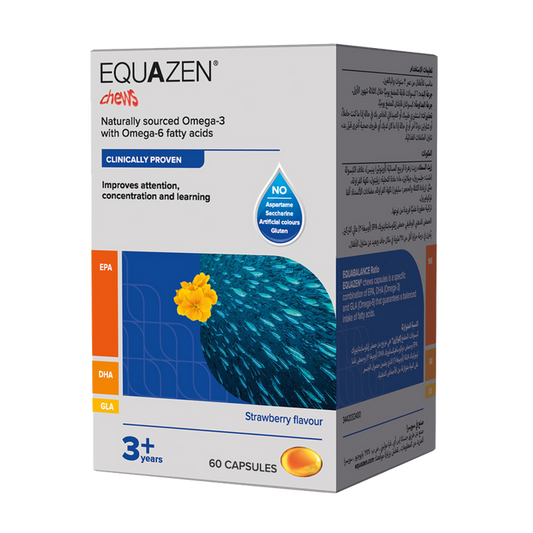 Equazen Chews Omega-3 & Omega-6 Fatty Acids For 5+ Years Capsules 60's