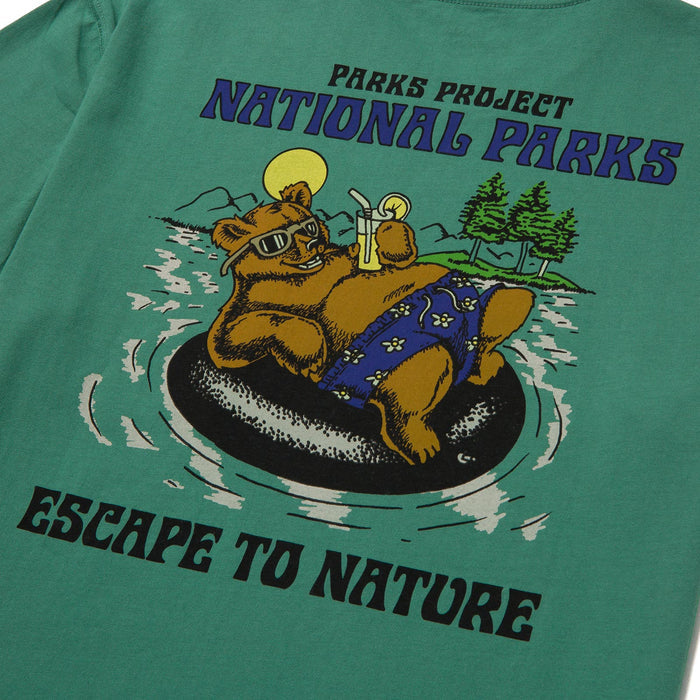 Shop Escape to Nature Bear Float Pocket Tee Inspired by National Parks | sage