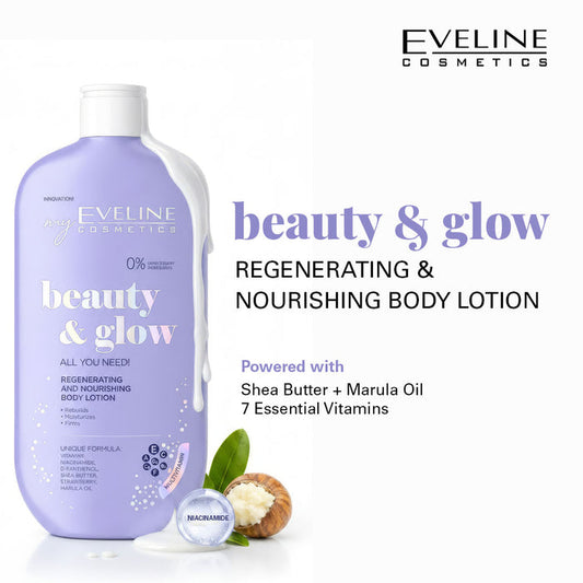Eveline Cosmetics Beauty & Glow Regenerating And Nourishing Body Lotion 350 ml