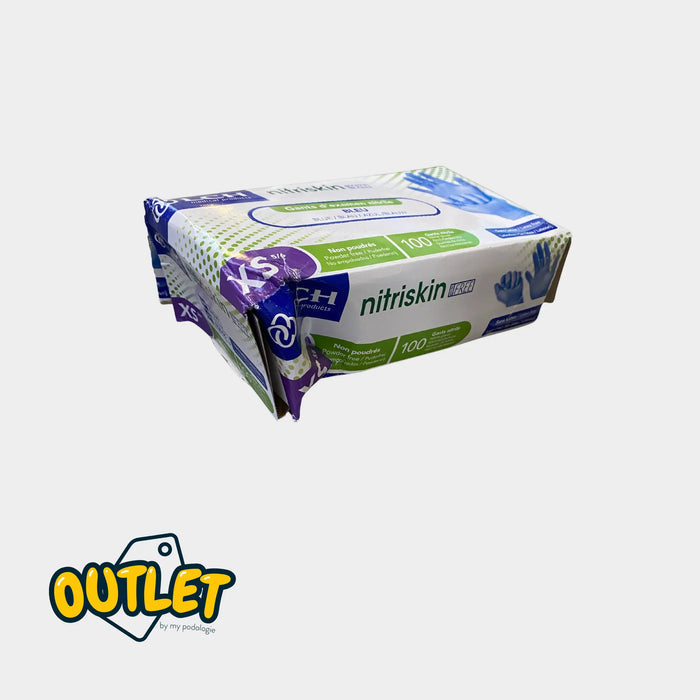Examination gloves - Nitrile - Powder-free - Ambidextrous - Box of 100 - My Podology // Clearance Clearance