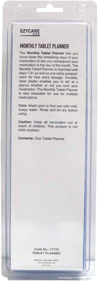 Ezycare Monthly Tablet Planner 17772