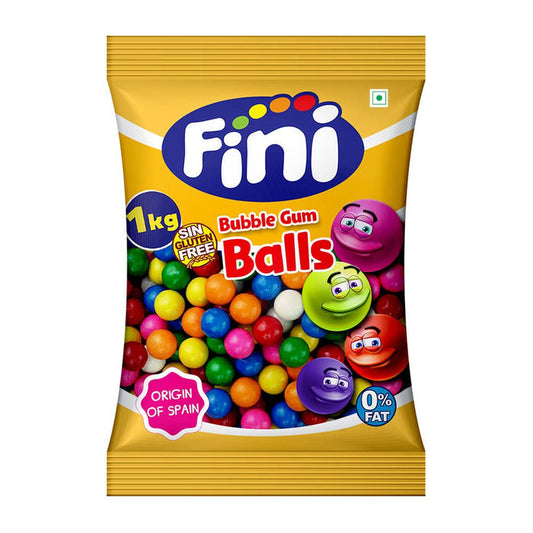 Fini Bubble Gum Balls - 1 Kg - Chewing Gums