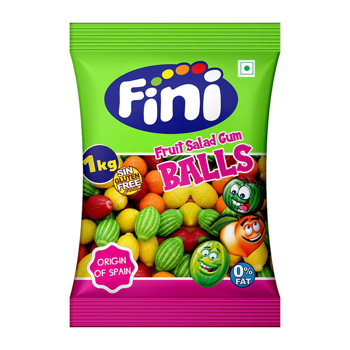 Fini Fruit Salad Bubble Gum - 1 Kg - Chewing Gums
