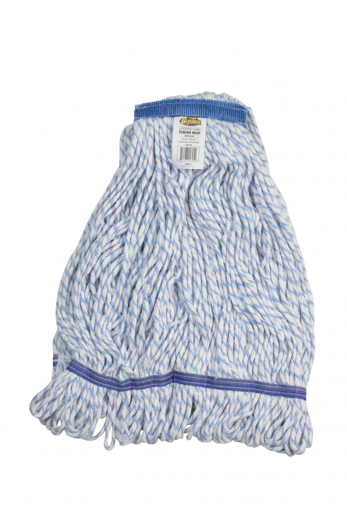 FINISH/ Striped Looped-end Finish Mop, each