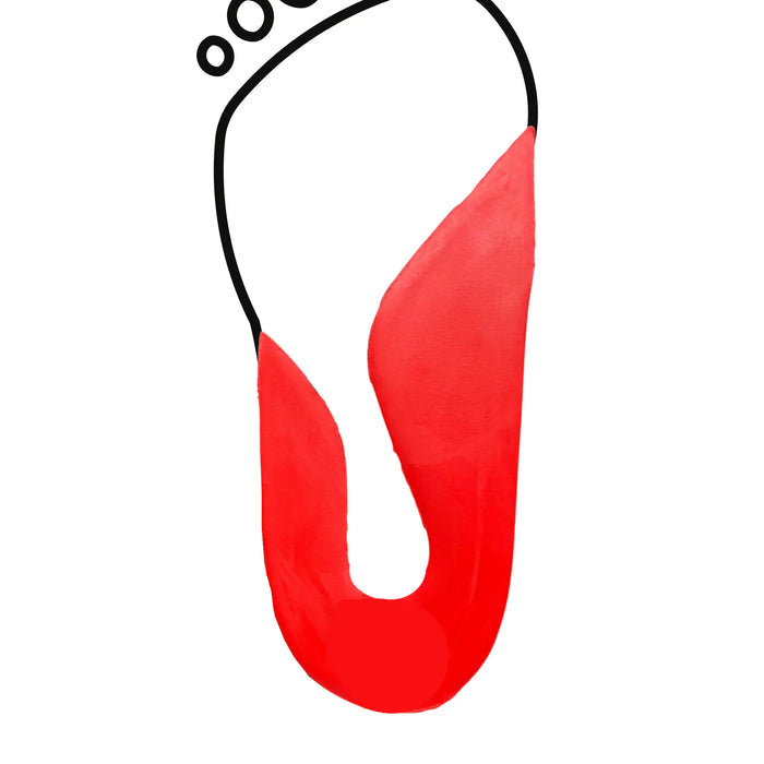 Firm Latex Foam Discharge Arch with High Internal Arch - Shore 30-40 - Red