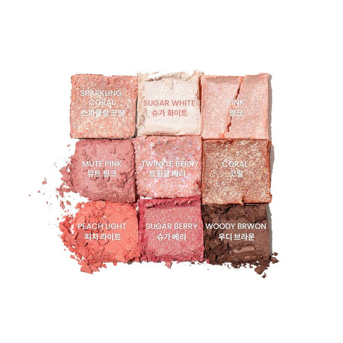 Heimish Glitter Eye Shadow Palette Coral Berry Nudie Glow Australia