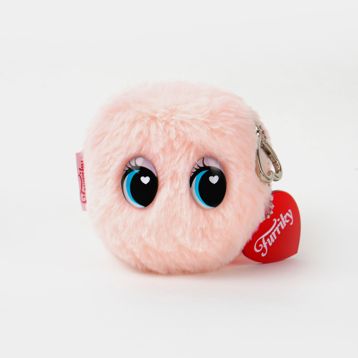 Furriky Glow Pouch Keyring PINK FURRY Nudie Glow Australia